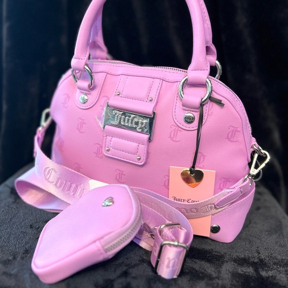 Juicy Couture💜 EXCLUSIVE💜 Violet Tulle Y2CUTE DOME SATCHEL (NWT) - Picture 6 of 16
